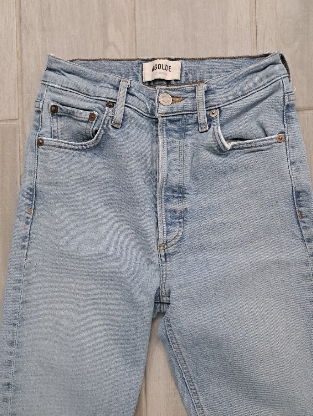 Agolde Nico Button-fly Jeans Size 24 - Picture 2 of 12